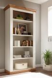 Regal Hemsby in wei Pinie und Eiche Wotan Landhaus Standregal 102 x 202 cm