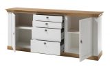 Sideboard Hemsby in wei Pinie und Eiche Wotan Landhaus Kommode 210 x 91 cm