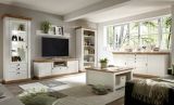 TV-Lowboard Hemsby in wei� Pinie und Eiche Wotan Landhaus TV Unterteil mit Komforth�he 183 x 64 cm