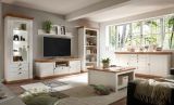 TV-Lowboard Hemsby in wei� Pinie und Eiche Wotan Landhaus TV Unterteil mit Komforth�he 183 x 64 cm