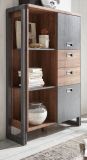Highboard Auburn in Eiche Stirling und Matera grau Anrichte 90 x 140 cm