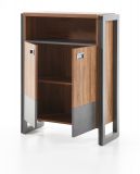 Kommode Auburn in Eiche Stirling und Matera grau Sideboard 75 x 100 cm