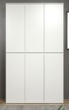 Garderobenschrank Nevada in wei Schuhschrank 111 x 191 cm