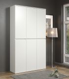 Garderobenschrank Nevada in wei Schuhschrank 111 x 191 cm