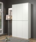 Garderobenschrank Nevada in wei Schuhschrank 111 x 191 cm