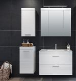 Badezimmer Hngeschrank Devon in wei Hochglanz Badschrank hngend 35 x 75 cm