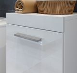 Badezimmer Hochschrank Devon in wei Hochglanz Badschrank hngend 35 x 170 cm