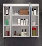 Badezimmer Spiegelschrank Devon in wei Badschrank 3-trig 80 x 75 cm