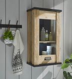 Kche Hngeschrank Stove in Used Wood hell und anthrazit Kchenschrank hngend 50 x 90 cm