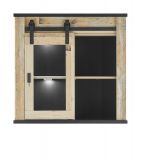 Kche Hngeschrank Stove in Used Wood hell und anthrazit Kchenschrank hngend 93 x 90 cm