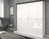 Garderobe ProjektX in wei Hochglanz Mehrzweckschrank 183 x 193 cm
