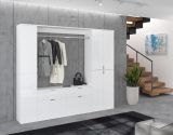 Garderobenschrank ProjektX in wei Hochglanz Kleiderschrank 212 x 193 cm