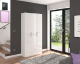 Garderobenschrank ProjektX in wei Hochglanz Mehrzweckschrank 91 x 193 cm