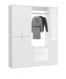 Kleiderschrank ProjektX in wei Hochglanz Garderobenschrank 152 x 193 cm