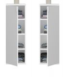 Kommode ProjektX in wei Hochglanz Mehrzweckschrank 30 x 99 cm