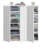 Kommode ProjektX in wei Hochglanz Sideboard Mehrzweckschrank 91 x 99 cm