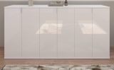 Sideboard ProjektX in wei Hochglanz Kommode Mehrzweckschrank 183 x 99 cm