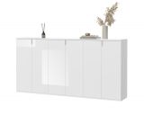 Sideboard ProjektX in wei Hochglanz Kommode Mehrzweckschrank 183 x 99 cm