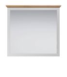 Garderobenspiegel Landside in grau und Eiche Artisan Landhaus Flur Diele Spiegel 91 x 89 cm