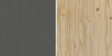 Kommode Latera in Massivholz Kiefer grau lackiert Wohn- und Esszimmer Sideboard 78 x 79 cm
