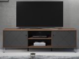 TV-Lowboard Montez in Graphite grau und Eiche Kraft Gold TV Unterteil 186 x 56 cm