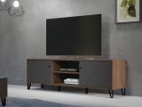 TV-Lowboard Montez in Graphite grau und Eiche Kraft Gold TV Unterteil 186 x 56 cm