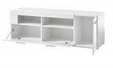 TV-Lowboard Crucero in wei Hochglanz TV Unterteil 140 x 48 cm