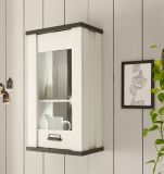 Kche Hngeschrank Stove in wei Pinie und anthrazit Landhaus Kchenschrank hngend 50 x 90 cm