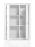 Highboard Carrara in wei Hochglanz Wohn- und Esszimmer Anrichte 100 x 142 cm