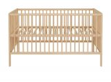 Babyzimmer Babybett Universal in Massivholz Buche Klarlack Gitterbett mit Schlupfsprossen und Lattenrost Liegeflche 70 x 140 cm