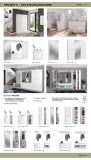 Garderobe ProjektX in wei� Hochglanz Garderobenschrank mit Spiegelt�r 152 x 193 cm