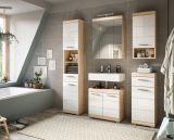 Badezimmer Spiegelschrank Lambada in Sonoma Eiche Badschrank 3-trig 60 x 79 cm