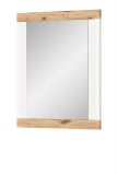 Garderobenspiegel Laredo in wei matt und Nox Eiche Landhaus Flur Spiegel 73 x 82 cm