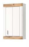 Badezimmer Hngeschrank Laredo in wei matt und Nox Eiche Landhaus Badschrank 45 x 76 cm