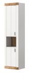 Badezimmer Hochschrank Laredo in wei matt und Nox Eiche Landhaus Badschrank hngend 45 x 172 cm