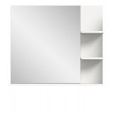 Badezimmer Spiegel Laredo in wei Badspiegel mit Ablage 80 x 70 cm