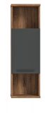 Badezimmer Hochschrank Ramon in grau matt und Flagstaff Eiche Badschrank hngend 35 x 112 cm