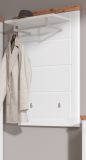 Garderobenpaneel Michigan in wei matt und Viking Eiche Flur Wandgarderobe 79 x 114 cm