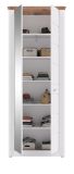 Garderobenschrank Michigan in wei matt und Viking Eiche Garderobe oder groer Schuhschrank 79 x 204 cm