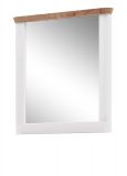 Garderobenspiegel Michigan in wei matt und Viking Eiche Flur Spiegel 79 x 89 cm