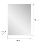 Garderobe Set 2-teilig Prego in wei Hochglanz Garderobenkombination mit Schuhschrank und Spiegel 55 x 191 cm