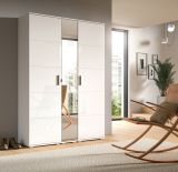 Garderobe Set 3-teilig Prego in wei Hochglanz Garderobenkombination 140 x 191 cm