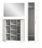 Garderobe Set 3-teilig Prego in wei Hochglanz Garderobenkombination 180 x 191 cm
