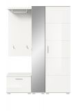 Garderobe Set 4-teilig Prego in wei Hochglanz Garderobenkombination 140 x 191 cm