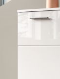 Kommode Prego in wei Hochglanz Wohn- und Esszimmer Sideboard 80 x 83 cm