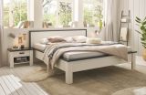 Schlafzimmer Set 3-teilig Stove in wei Pinie Landhaus mit Doppelbett Liegeflche 180 x 200 cm und 2 x Nachttisch