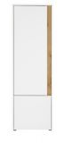Aktenschrank Center in wei und Wotan Eiche Stauraumschrank fr Homeoffice und Bro 50 x 158 cm