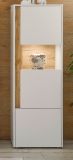 Aktenschrank Center in wei und Wotan Eiche Vitrine fr Homeoffice und Bro 50 x 158 cm