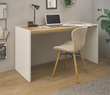 Schreibtisch Center in wei und Wotan Eiche Laptoptisch fr Homeoffice und Bro 143 x 62 cm