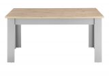 Esstisch Rideau in grau und Artisan Eiche Landhaus Kchentisch 160 x 90 cm